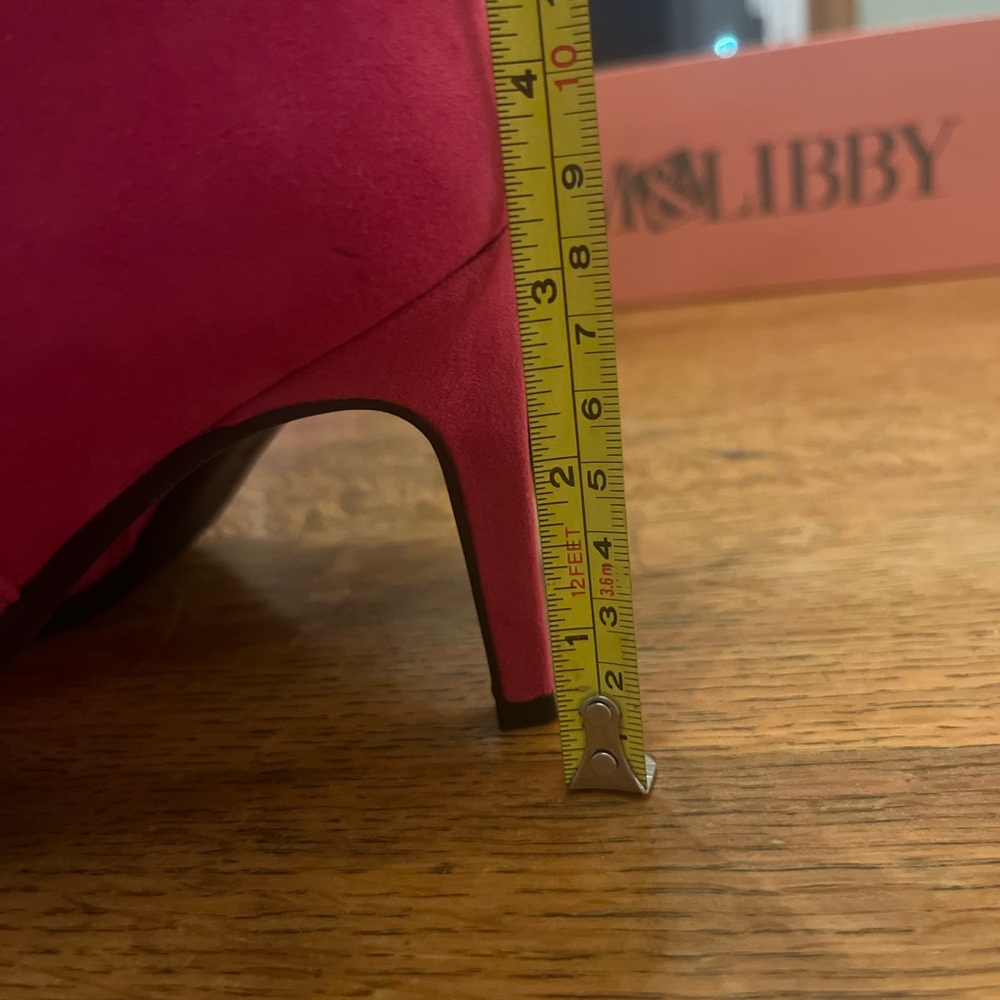 Sam & Libby hot pink ankle boots, Size 8 - Picture 5 of 11